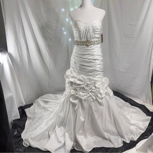 Gorgeous White Wedding Dress and Vail !!